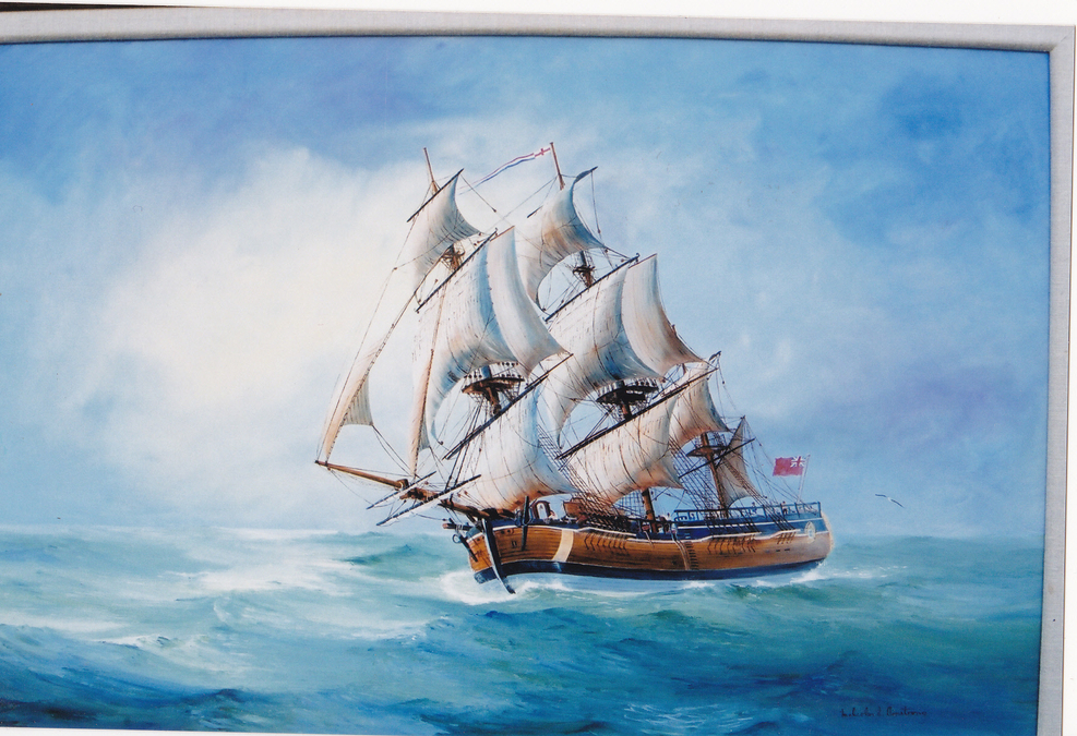 The Marine Paintings of Malcolm Armstrong - SAILING SHIPS. These are ships  whose primary source of power is wind in their sails; some may have  auxiliary mechanical power. - Endeavour (again)